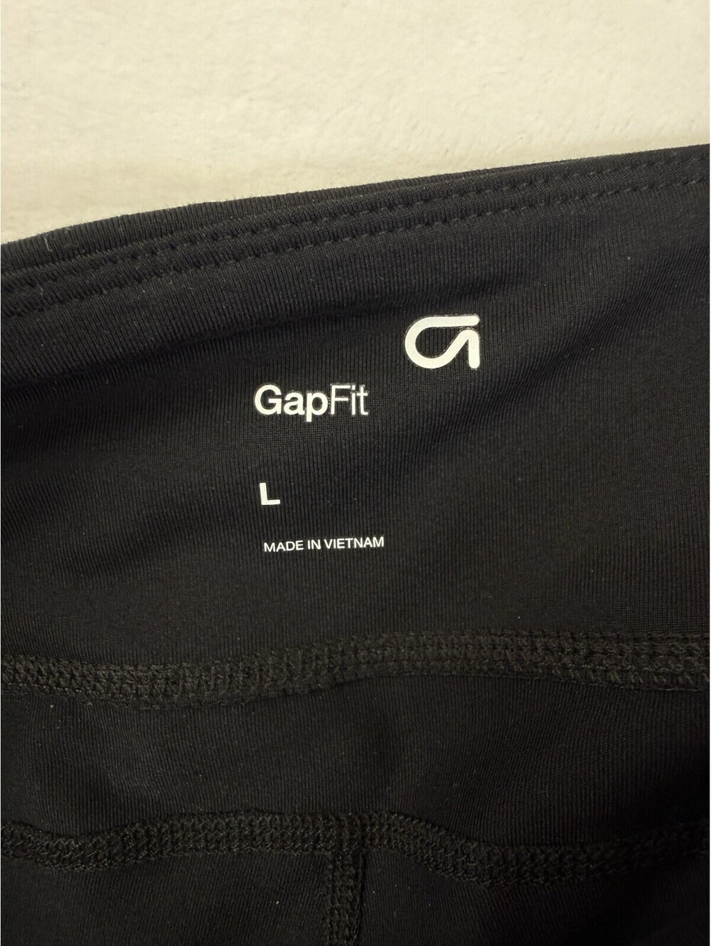Gap Fit Capri GFast Leggings Large Black Womens Workout GapFit
